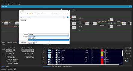 Network diagram export